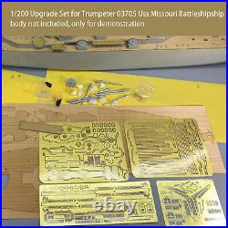 1200 Upgrade Set for USS Missouri Battleship Trumpeter 03705 Wooden Deck Barrel