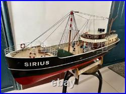 135 1.2M Sirius The Adventures Of Tintin Handmade Wooden Ship Model Kit