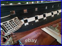 176 scale uss constitution / half complete professionally built