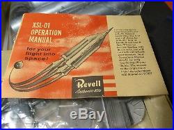 1957 REVELL 1/96 scale #H-1800198 XSL-01 Manned Space Ship S kit NIB P814 PH