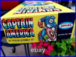 1966 Original Issue Aurora Captain America Kit No. 476-100 Prompt FREE SHIPPING