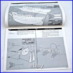 1974 Revell Man O'War English Clipper Ship Plastic Model Kit #H357 Open Bx Parts