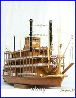 1/100 MISSISSIPPI 1870 Steam Paddle Wheeler Wooden Ship Model Kit, Length 540mm