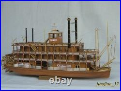 1/100 MISSISSIPPI 1870 Steam Paddle Wheeler Wooden Ship Model Kit, Length 540mm