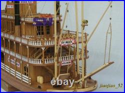 1/100 MISSISSIPPI 1870 Steam Paddle Wheeler Wooden Ship Model Kit, Length 540mm