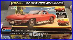 1/12 Monogram 1967 Corvette 427 Coupe, AS IS MODEL KIT FREE SHIPPING