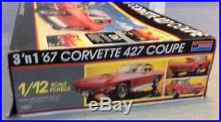 1/12 Monogram 1967 Corvette 427 Coupe, AS IS MODEL KIT FREE SHIPPING