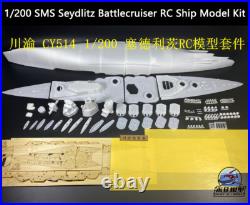 1/200 SMS Seydlitz Battlecruiser RC Ship Model Kit with Detail Upgrade Set CY514