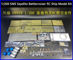 1/200 SMS Seydlitz Battlecruiser RC Ship Model Kit with Detail Upgrade Set CY514