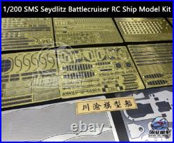 1/200 SMS Seydlitz Battlecruiser RC Ship Model Kit with Detail Upgrade Set CY514