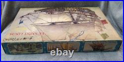 1/200 Scale Model Le Saint Louis Sailing Ship Heller 837 RARE VINTAGE