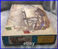 1/200 Scale Model Le Saint Louis Sailing Ship Heller 837 RARE VINTAGE