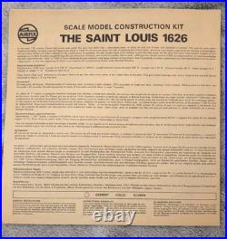 1/200 Scale Model Le Saint Louis Sailing Ship Heller 837 RARE VINTAGE