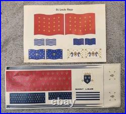 1/200 Scale Model Le Saint Louis Sailing Ship Heller 837 RARE VINTAGE