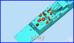 1/350/700/1250 Korea Daegu-class Frigate Unpainted 3D Printed Boat Model Kits
