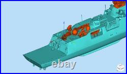 1/350/700/1250 Korea Daegu-class Frigate Unpainted 3D Printed Boat Model Kits