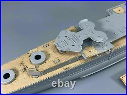 1/350 HMS Cornwall Wooden Deck+Gun Barrels+PE Detail-up Set for Trumpeter 05353