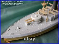 1/350 ISW 4136 USS Monterey BM6 US Coastal Monitor Resin & PE Brass Model Kit