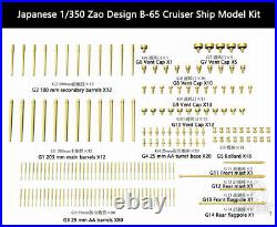 1/350 Japanese Zao B-65 Super Type-A Cruiser Model Kit withDetail-up Upgrade Kit