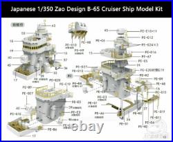 1/350 Japanese Zao B-65 Super Type-A Cruiser Model Kit withDetail-up Upgrade Kit