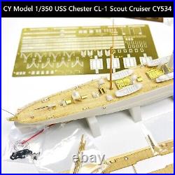 1/350 USS Chester CS-1/CL-1 Cruiser Military Assembly Model Kits & Upgrade Set