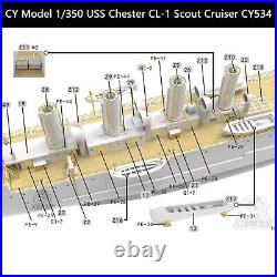 1/350 USS Chester CS-1/CL-1 Cruiser Military Assembly Model Kits & Upgrade Set 1/350 USS Chester CS-1/CL-1 Cruiser Military Assembly Model Kits & Upgrade Set