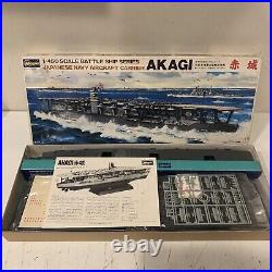 1/450 Scale AKAGI Japanese AIRCRAFT CARRIER Plastic Model Ship By HASEGAWA