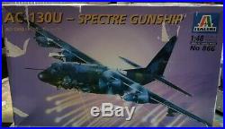 1/48 Italeri AC-130U Spectre Gunship. Kit #866. Free Shipping