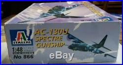 1/48 Italeri AC-130U Spectre Gunship. Kit #866. Free Shipping