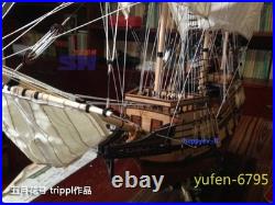1/48 Mayflower Wooden Sailboat Model Kit Yuanqing Shihai Ship Model Unassembled