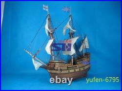 1/48 Mayflower Wooden Sailboat Model Kit Yuanqing Shihai Ship Model Unassembled