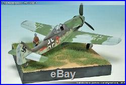 1/48 (Ready to ship) Pro built Hobbyboss Fw-190D-9 with display and figure