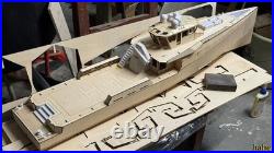 1/50 Damen YS 4508 Yacht 900mm 35.4 RC Model Ship Assemble Wooden Kit
