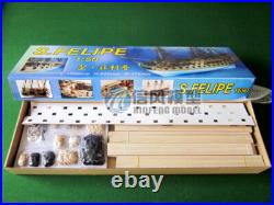 1/50 Scale San Felipe Historic Wooden Warship Model Kit 1200mm 47.2 Inch