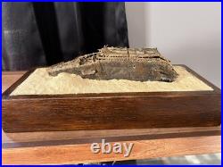1/570 Titanic Bow Wreck Model With Wood Base 1/570 Titanic Bow Wreck Model With Wood Base