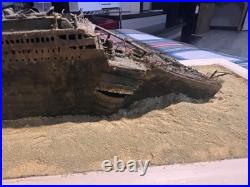 1/570 Titanic Bow Wreck Model With Wood Base