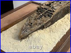 1/570 Titanic Bow Wreck Model With Wood Base 1/570 Titanic Bow Wreck Model With Wood Base