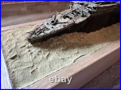 1/570 Titanic Bow Wreck Model With Wood Base 1/570 Titanic Bow Wreck Model With Wood Base