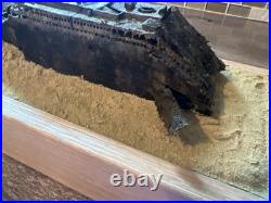 1/570 Titanic Bow Wreck Model With Wood Base 1/570 Titanic Bow Wreck Model With Wood Base
