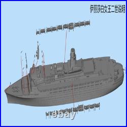 1/700 British Queen Elizabeth II Cruise Ship Unpainted Model Unassembled Kit
