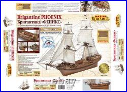 1/72 Brigantine Phoenix Wooden Ship Model Kit Master Korabel 1/72 Brigantine Phoenix Wooden Ship Model Kit Master Korabel