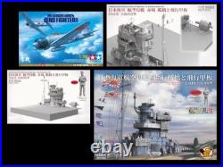 1/72 IJN aircraft carrier Akagi bridge and flight deck & 1/72 A6M2b ZERO FIGHTER