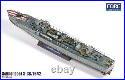 1/72 WWII Ships Schnellboot S-38 1942 FORE HOBBY 1001 Plastic Models kits