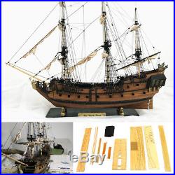 1 96 Scale 3D Wooden Black Pearl Sailboat Ship Kit Boat Model Home Decor Gift