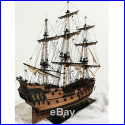 1 96 Scale 3D Wooden Black Pearl Sailboat Ship Kit Boat Model Home Decor Gift