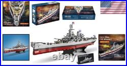 2228 Piece USS Missouri Battleship Kit Detailed WWII Ship Model for Collectors