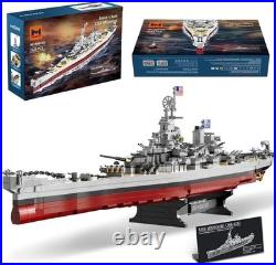 2228 Piece USS Missouri Battleship Kit Detailed WWII Ship Model for Collectors