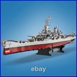 2228 Piece USS Missouri Battleship Kit Detailed WWII Ship Model for Collectors