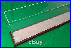 27 x 5 x 10 Acrylic Display Case for Trucks Ocean Liner Cruise Ships wooden base