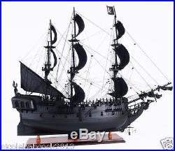 28 Black Pearl Caribbean Pirate Ship Wooden Model Fully Assembled Collectible